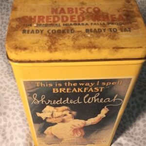 Nabisco by Bristol Ware Retro 1942 Shredded Wheat Collector's Tin Vintage 1992